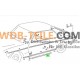 Set dorpelrubbers inclusief eindkappen voor bestuurdersportier, passagiersdeur W123 C123 CE CD Coupé Coupe