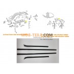 Set paar afdichtstrips deuren voor achter binnen passend voor Mercedes-Benz W123 C123 CE CD Coupé