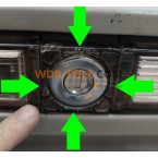 Κάλυμμα ελαφριάς ταινίας στην πίσω κλειδαριά κατάλληλο για Mercedes-Benz W140 C140 SE SEL SEC A1407500037 A140 750 0037