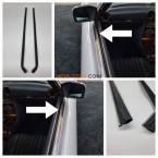 Set binnendeurafdichtingsrails passend voor Mercedes W107 SL C107 SLC Coupé A1077252365 A1077252465