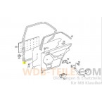 Rear right door seal suitable for Mercedes-Benz W124 sedan sealing frame door A1247303678