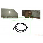 Uszczelka gumowa szyby bocznej w profilu U do szyb z korbką, pasuje do Mercedes W123 CE, W126 SEC, W201 190E 190D, W107 C107 SL