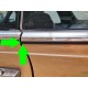 Rain deflector drip rubber at trim chrome strip driver's side left at rear pillar W123 C123 Coupe CE CD