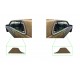 Kansi vasen oikea vyössä sininen beige kermanmusta Mercedes W123 C123 Coupe 1236920922 1236921022