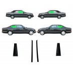 Juego - Mercedes sello sellado marco luneta trasera izquierda derecha W124 A124 C124 CE Coupé Cabrio A1246700939 A1246701039