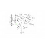 Disco de proteção térmica de disco de chama para pré-câmara de suporte de bico compatível com Mercedes OM 601 602 603 W201 W124