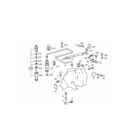 Alev Sacı Isı Koruma Sacı Meme Tutucu Ön Oda için uygundur Mercedes OM 601 602 603 W201 W124 A6010170060