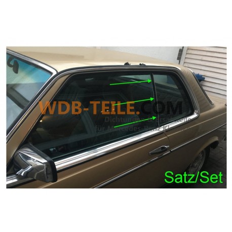 หน้าต่างด้านหลัง ซีลแนวตั้ง / ซีล A1236730024 W123 C123 CE CD Coupe