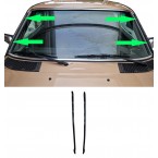 Sealing set for drip rail front pillar right and left suitable for Mercedes W123 C123 CE CD A1236980398 A1236980498