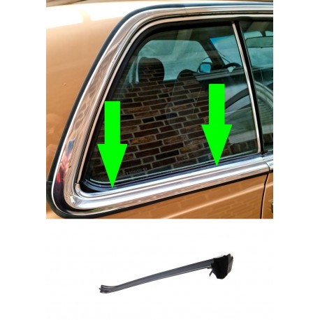 Külső hátsó oldalablak tömítő sín jobb oldalon Mercedes W123 C123 230CE 280CE 300CD Coupé-hoz, A1236701038