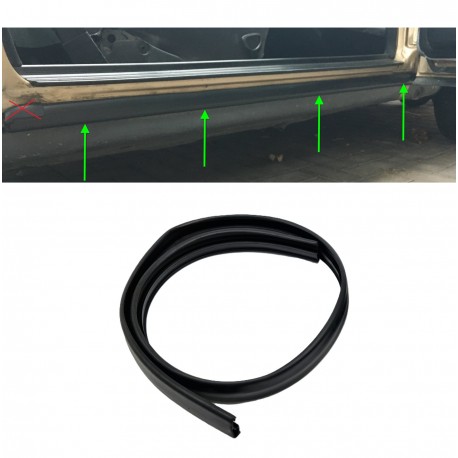 Sill seal, driver's and passenger's door seal, fits Mercedes W123 C123 CE CD Coupé Coupe