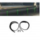 Set di guarnizioni sottoporta incl. coperture terminali per porta conducente e passeggero Mercedes W123 C123 CE CD Coupé