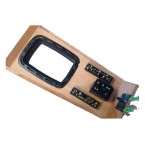 Gearshift lever cover with Zebrano wood, fits Mercedes W123 S123 TE CE CD Coupé