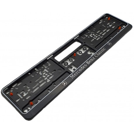 Originele Mercedes-Benz Classic kentekenplaathouder kentekenhouder nummerbord nummerbordhouder zwart Q8520003