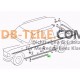 Set profil penyegelan sill sealing driver dan pintu penumpang cocok untuk sedan station wagon Mercedes W123 S123