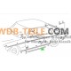 Profil d'étanchéité joint de seuil porte conducteur porte passager adapté pour Mercedes W123 C123 CE CD Coupé