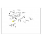 Interrupteur à rosette d'origine sur le couvercle de l'interrupteur d'éclairage du tableau de bord W201 190E 190D A2016890780