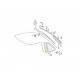 Mercedes Benz γυάλινο παράθυρο διαφανές δεξιά A1076730210 W107 C107 SLC Coupé πίσω παράθυρο