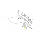Mercedes Benz γυάλινο παράθυρο διαφανές δεξιά A1076730210 W107 C107 SLC Coupé πίσω παράθυρο