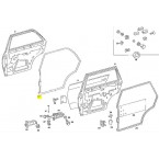 Guarnizione portiera posteriore sinistra W123 Guarnizione porta telaio berlina A1237300178