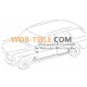 Borracha de proteção OE Mercedes Benz para tubo de porta, mangueira de proteção, abraçadeira W123 W201 W126 A1268210397
