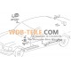 Borracha de proteção OE Mercedes Benz para tubo de porta, mangueira de proteção, abraçadeira W123 W201 W126 A1268210397