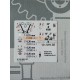 Etiqueta adesiva de aviso OE ajuste de válvula do motor M102 W123 A1025840640