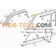 Mercedes Benz underlagsgummi kromliste A-C-søjle W123 CE W126SEC W114 W107 C107 SLC Coupé A0009875460