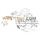 Cache d'origine de tableau de bord pour W123 S123 TE CE CD Coupé A1239880035