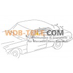Оригинальная уплотнительная хромированная накладка AC стойки W123 CE W126 SEC Coupé A1236270098