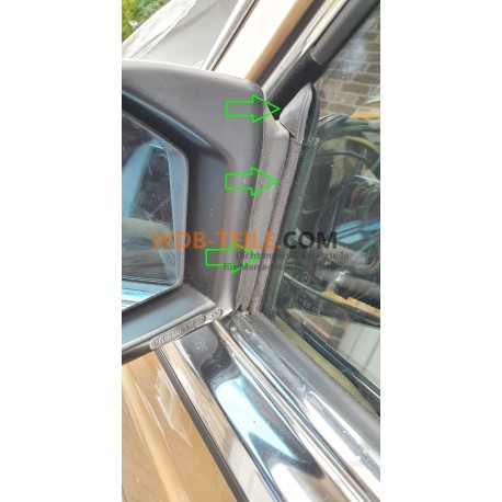 Junta de sellado FE riel de rodadura espejo triángulo riel de rodadura ventana riel de rodadura W123 C123 Coupe CE CD