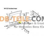 Mercedes Benz segel rel segel poros jendela A1267250365 W123 S123 W126