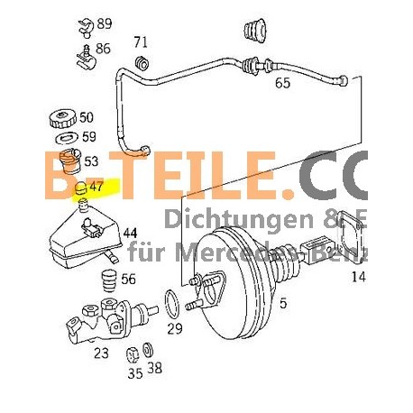 Schutzkappe Bremsflüssigkeitsbehälter reservoir passend für Mercedes-Benz W123 W201 W126 W124 uvm. A0004319087