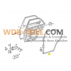 Conjunto de vedações da porta dianteira e traseira para Mercedes W201 190 190E 190D