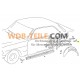 Bagasi bumper lampiran dinding samping konsol Mercedes W123 C123 Coupé CE CD W116