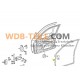 Oven tiiviste vasen etu Mercedes W201 190 190E 190D A2017200578