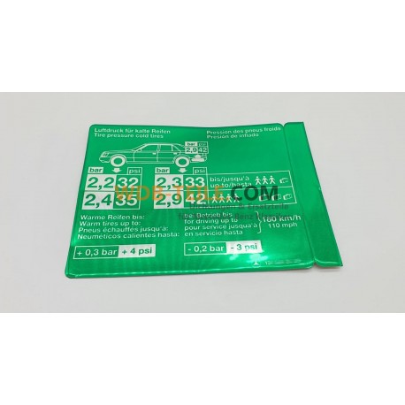 Autocolant indicator presiune anvelope W124 C124 S124 A1245842639
