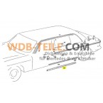 Szárny ajtótömítés Vezető ajtó utasajtó tömítés W123 V123 Pullman halottaskocsi halottaskocsi