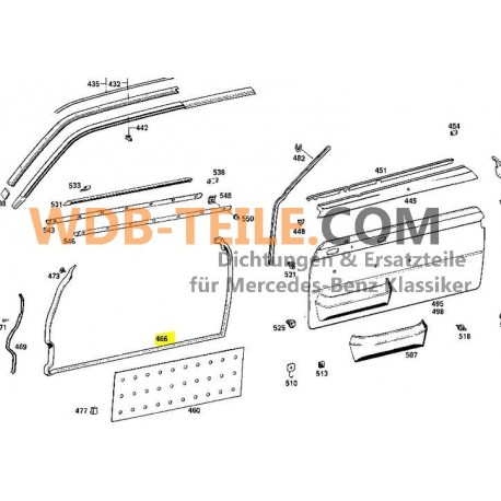 OE kalitesinde kapı contaları seti W114 Coupe C CE A1157200578 A1157200678