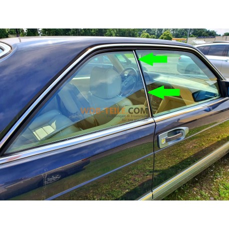 Mercedes Benz vedação do vidro traseiro lado do passageiro direito W126 C126 Coupé SEC A1266700639