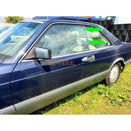 Mercedes Benz segel jendela belakang sisi kiri pengemudi W126 C126 Coupé SEC A1266700539