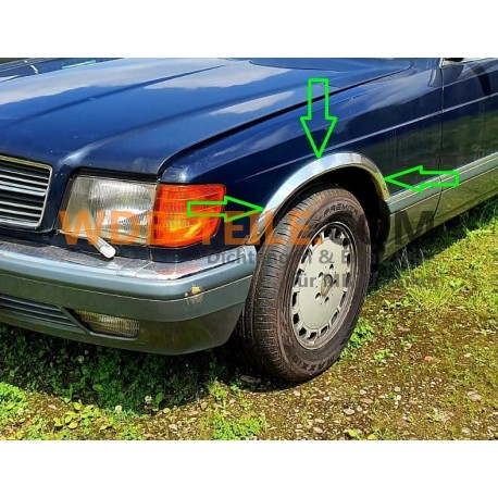 Mercedes Abdichtung Zierleiste Kotflügel Radlauf W123 W124 W126 W107 W111 W114 W115 CE CD Coupé SE SEL SEC SLC