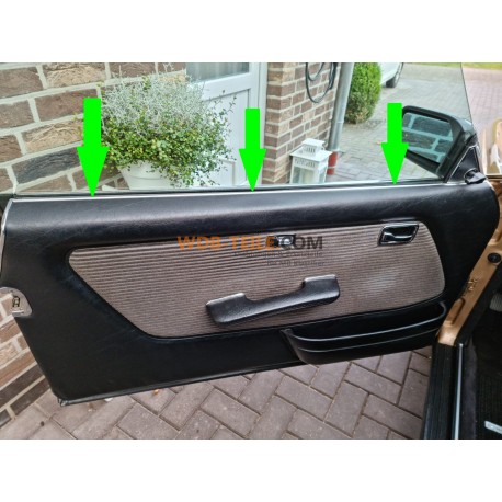 Kapılar için Mercedes Benz mühür sertifikaları ön iç sol sağ sürücü kapısı yolcu kapısı cam yuvası W123 C123 CE CD Coupé