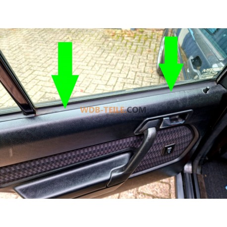 Mercedes ซีลรางซีลด้านหลังภายในซ้ายขวาประตูกระจกหน้าต่าง W201 190E 190D A2017350565