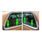 Satz Abdichtschiene Dichtung Fensterschacht aussen Fondfenster W123 C123 CE CD Coupé A1236700938 A1236701038