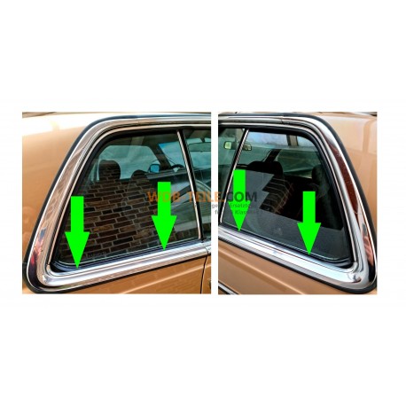 Conjunto de vedação do trilho de vedação eixo da janela fora da janela traseira W123 C123 CE CD Coupé A1236700938 A1236701038