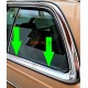 Seal sealing rail window shaft rear window outside W123 C123 CE CD Coupé A1236700938