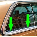 Seal sealing rail window shaft rear window outside W123 C123 CE CD Coupé A1236701038