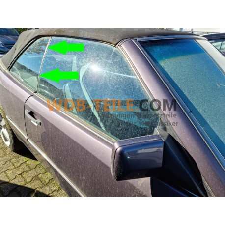 Guarnizione vetro posteriore lato passeggero destro compatibile con Mercedes W124 A124 C124 CE Coupé Cabriolet 1246701039