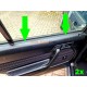 Set (4 pieces) sealing rails seal front inside suitable for Mercedes W201 190E 190D A2017250365 A2017350565